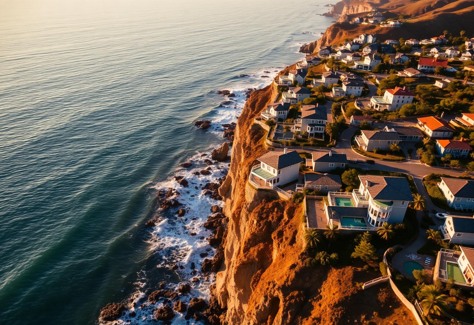 California coastal neighborhood